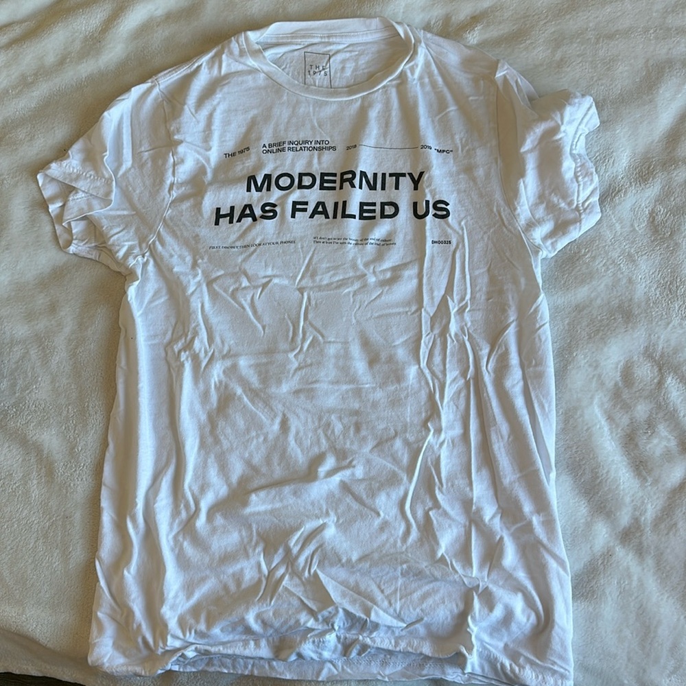 The 1975 MODERNITY HAS FAILED US Limited Edition Merch